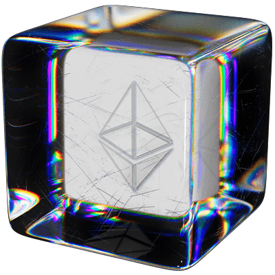 Ethereum Staking Ethereum Logo in Cube